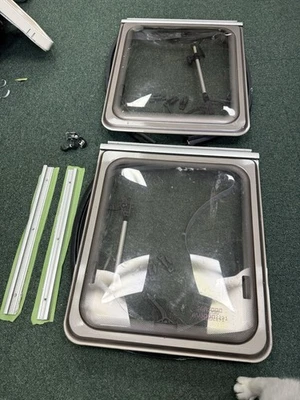 Caravan Motorhome Self Build 2 X Small Windows With Surrounds - Image 1 of 4