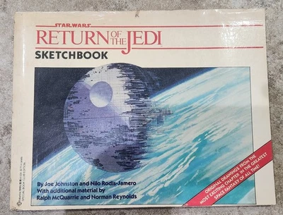 Cuaderno de bocetos Star Wars El Retorno del Jedi 1983 primera edición encuadernación suelta Foto 1 de 4