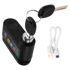 Motorcycle Alarm Disc Brake Lock  Theft Security Moto Wheel Disk Padlock2598 - Bild 1 von 4