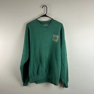 Vintage Ogunquit Maine ME XXL 2XL USA Made Crewneck Sweatshirt Green 90s Turtle - Picture 1 of 8