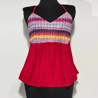 Y2K Style No Boundaries NoBo Empire Waist Tank Size Large (11-13)Spaghetti Strap - Image 1 of 4