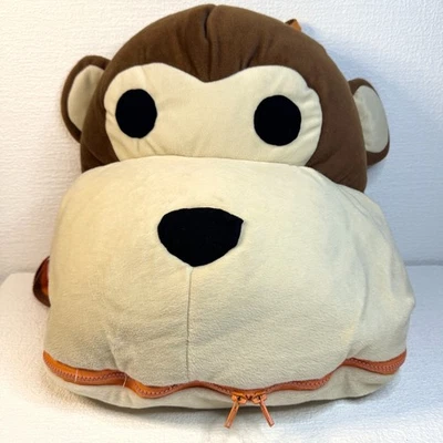 猴子枕头/睡袋儿童猴子动物睡眠睡袋带尾巴 — 第 1/4 张图片