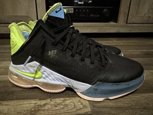 Nike LeBron 19 Low Ghost Green Black Mens Size 12 Basketball Shoes Sneakers - Picture 1 of 12