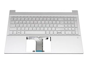 HP Pavilion 15-eh0000 original Tastatur inkl. Topcase DE (deutsch) silber/silber - Bild 1 von 4