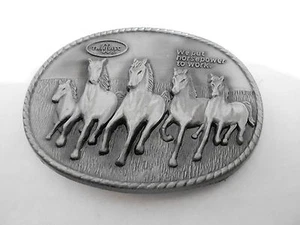 1970s VINTAGE BELT BUCKLE #08- 014 - TWIN DISC HORSEPOWER - Picture 1 of 1