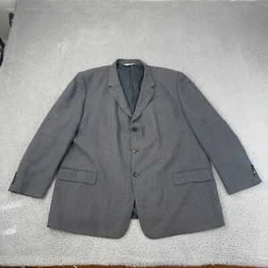 Linea Uomo Blazer Mens 56L Wool Gray Suit Jacket Sport Coat - Picture 1 of 9