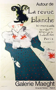 Toulouse Lautrec "La revue blanche" Galerie Maeght Lithograph Poster - Picture 1 of 1