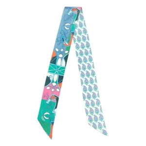 HERMES Twilly Coup de Fouet au Bloc scarf Japan ookura - Picture 1 of 6