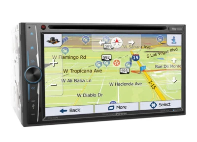 PRECISION POWER 2 DIN 7" TOUCHSCREEN MONITOR DVD BLUETOOTH STEREO GPS NAVIGATION - Image 1 of 3