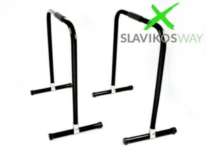 Slavikosway Dip Station Barren Fitness 73x61cm Calisthenics Schwarz oder Gelb - Bild 1 von 3