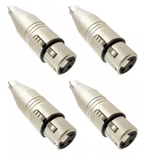 (4er-Pack) Brandneu ProCraft PC-TE009 Buchse XLR 3 Pin auf Stecker RCA Adapter Stecker - Bild 1 von 1