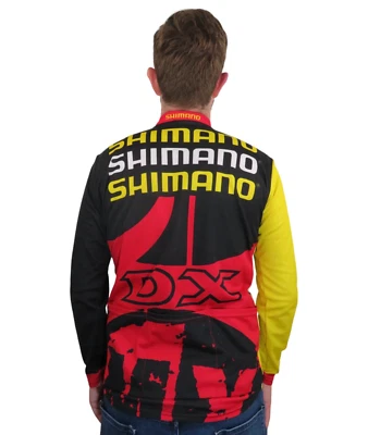 Vtg Voler Shimano DX Cycling Jersey Mens L Long Sleeve MTB BMX Racing Bike Shirt - Image 1 of 4