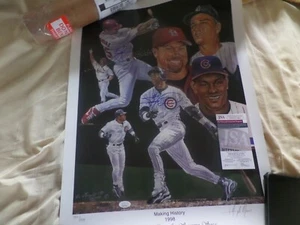 Angelo Marino SIGNED LTD 1216 of 1998 MARK McGWIRE SAMMY SOSA, MARIS, LITHOGRAPH - Bild 1 von 6