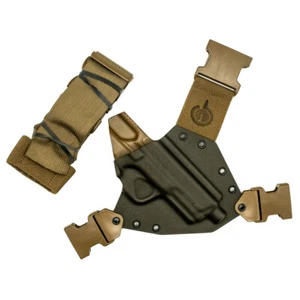 Gunfighters Kenai Chest Holster Kydex/Nylon S&W M&P 9/40 4" Gray/Coyote Brown RH - Picture 1 of 1