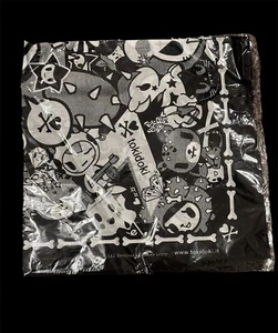 RARE! TKDK Tokidoki Bandana Black And White Print - Picture 1 of 2