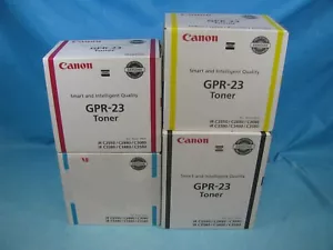Set of 4 Canon GPR-23 Toner Black Magenta Cyan Yellow - New - FREE SHIPPING - Picture 1 of 1