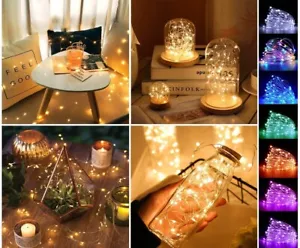 USB LED Micro Rice Wire Copper String Party Fairy Lights 2m 5m 10m 20m Christmas - Picture 1 of 18