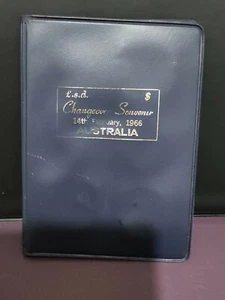 Australia Changeover 1966 conjunto en billetera azul oscuro - Imagen 1 de 3