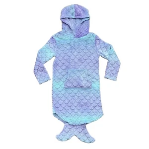 32° Heat Size XS Youth Lounge Hoodie Mermaid Tail Glow in the Dark Soft Plush - Picture 1 of 4