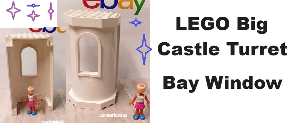 LEGO Castle Turret with Window Rounded Bay 6x8x12 UNIQUE BIG CASTLE PIECE Giant - Image 1 of 1