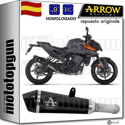 tubo de escape homologado negro c x-kone arrow por ktm duke 990 2024 24 - Imagen 1 de 4