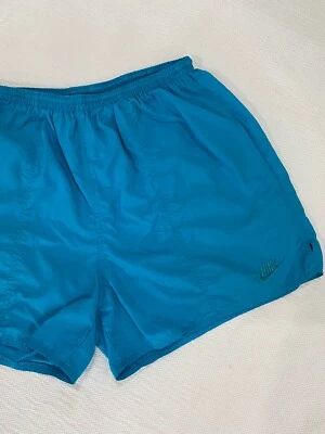 Vintage Nike 90s Teal Swim Trunks! Large, Lined, Pockets! - Image 1 of 4