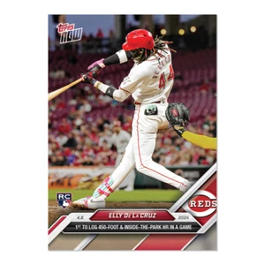 2024 Topps Now MLB #50 Elly De La Cruz Cincinnati Reds Rookie - Picture 1 of 2