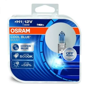 H1 OSRAM COOL BLUE BOOST Globes Bulbs (Twin Pack) 5000K - Picture 1 of 3