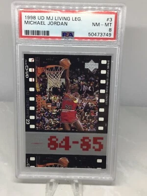 1998 Upper Deck Living Legend #3 Michael Jordan PSA 8 (4 in all grades) - Image 1 of 2