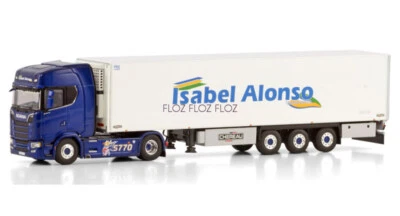 1:50 for WSI for SCANIA S CS20H 4X2 REEFER TRAILER - 3 AXLE for Isabel Alonso - Image 1 of 4