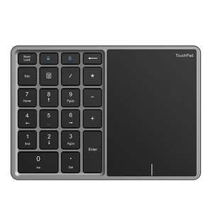 Bluetooth-compatibility + 2.4G Wireless Dual Mode Numeric Keyboard with Touchpad - Picture 1 of 16