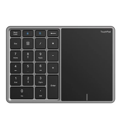 Bluetooth-compatibility + 2.4G Wireless Dual Mode Numeric Keyboard with Touchpad - Image 1 of 4