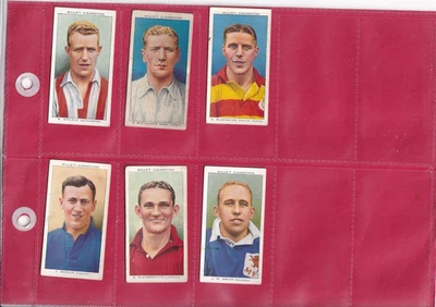 WILLS - ASSOCIATION FOOTBALLERS (NO FRAME) - 1939 - 6 CARDS - LOW NUMBERS - Image 1 of 2