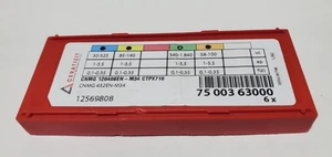 6pc Ceratizit CNMG 120408EN-M34 CTPX710 Carbide Insert CNMG432EN-M34 7500363000 - Picture 1 of 4