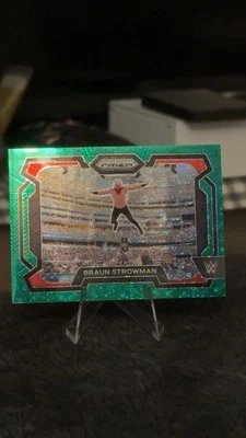 2024 Panini Prizm WWE - Braun Strowman #6 Green Under Card Prizm 03/49 - Image 1 of 2