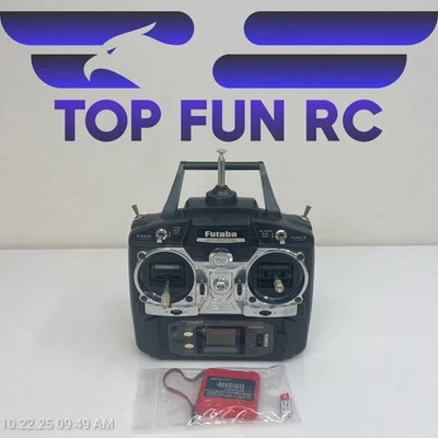 Futaba T6EXAP Computerized System Airplane Controller w/ JR Propo 4N600 4.8v Bat - Image 1 of 4