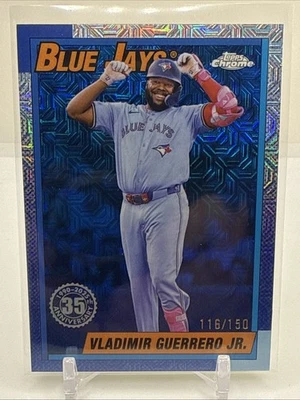 2025 Topps Series 1 - 1990 Topps Chrome Silver Pack Vladimir Guerrero Jr. /150 - Image 1 of 2