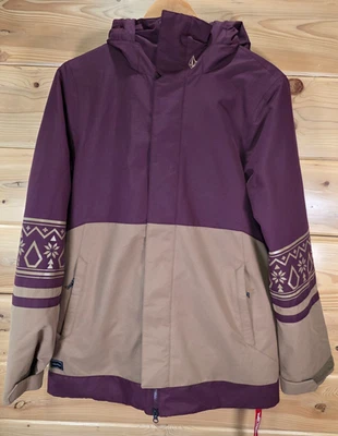 Volcom Westland Insulated Snowboard Jacket Women Medium (Merlot) MSRP 135$ - Image 1 of 4