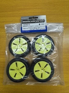 KYOSHO Mini Inferno Half 8 Tire & Wheel Set (Yellow) IHTH01Y NIP Rare - Picture 1 of 2
