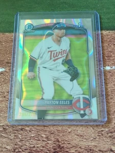2025 Bowman 1st Chrome Prospects Payton Eeles BCP-78 Lava Refractor /399 Twins - Picture 1 of 2