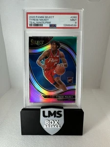 20/21 Select Tyrese Maxey Teal White Pink Prizm Courtside 10/10 PSA 9 - Bild 1 von 2