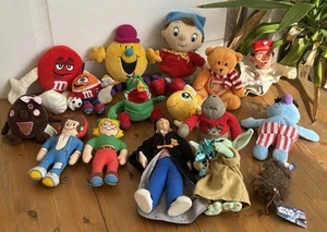 Mixed Lot Of Vintage Soft Plush Toys-Harry Potter Baby Yoda Noddy Pg Tips Monkey - Picture 1 of 4