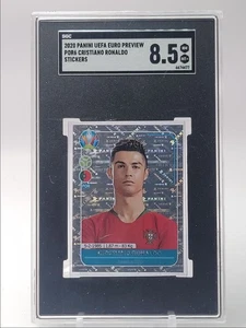 CRISTIANO RONALDO 2020 PANINI UEFA EURO PREVIEW STICKERS SGC 8.5 Q3551 - Picture 1 of 2