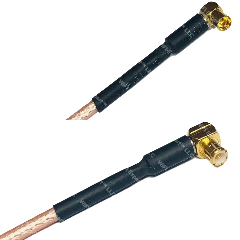 RG316 MMCX FEMALE ANGLE to MCX MALE ANGLE RF Cable Rapid-SHIP LOT - Image 1 of 1