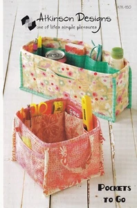 Pockets To Go Organizer Sewing Pattern by Terry Atkinson of Atkinson Designs - Picture 1 of 2
