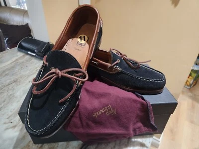 Allen Edmonds Catskill Gamuza Zapatos Mocasines Sin Cordones Mocasines EE. UU. 11 Foto 1 de 4