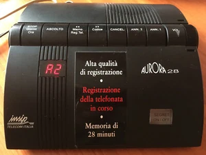Vintage SIP segreteria telefonica registratore telefonata AURORA 28 recorder - Zdjęcie 1 z 5