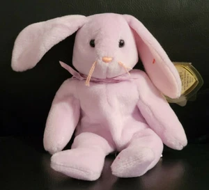 TY BEANIE "ORIGINAL" BABY FEHLER FLOPPITY THE BUNNY 1996 SELTEN NICHT MEHR PRODUZIERT NEU MIT ETIKETT KOSTENLOSER VERSAND - Bild 1 von 10