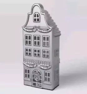 Metall Silber Haus Weihnachtsdorf Gebäude - Wondershop - Bild 1 von 2