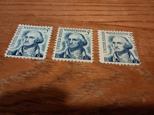US. 1283B. 5c. George Washington, Prominent American. 1283/1283B/1283 /1283 Erro - Picture 1 of 2
